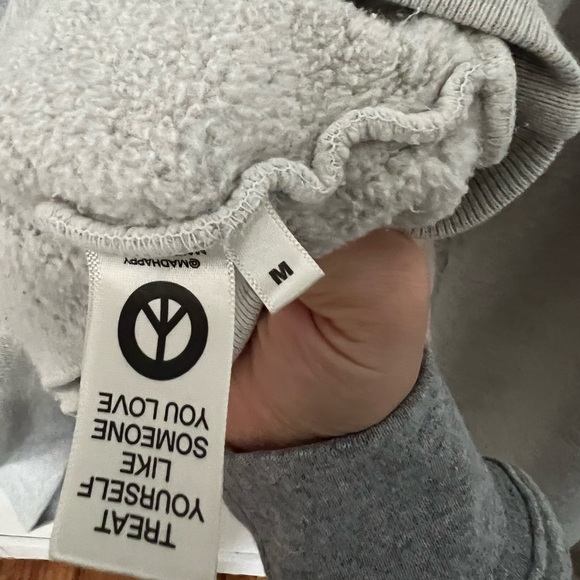 Madhappy Grey and Navy Fleece Crewneck - Picture 6 of 8